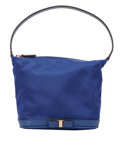 Mini Vara Bow Bag, &pound;175, Handbags, Navy, Nylon, Front view